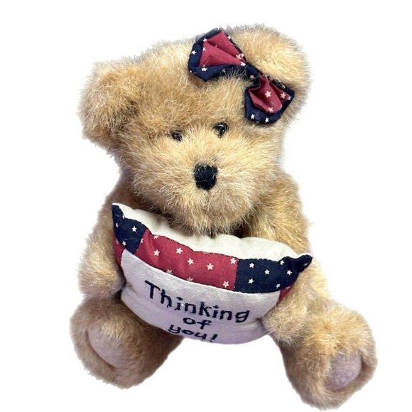 Boyds Bears Cher N. Hugs Thinking of You jointed plush teddy bear 8" VINTAGE - Picture 2 of 4